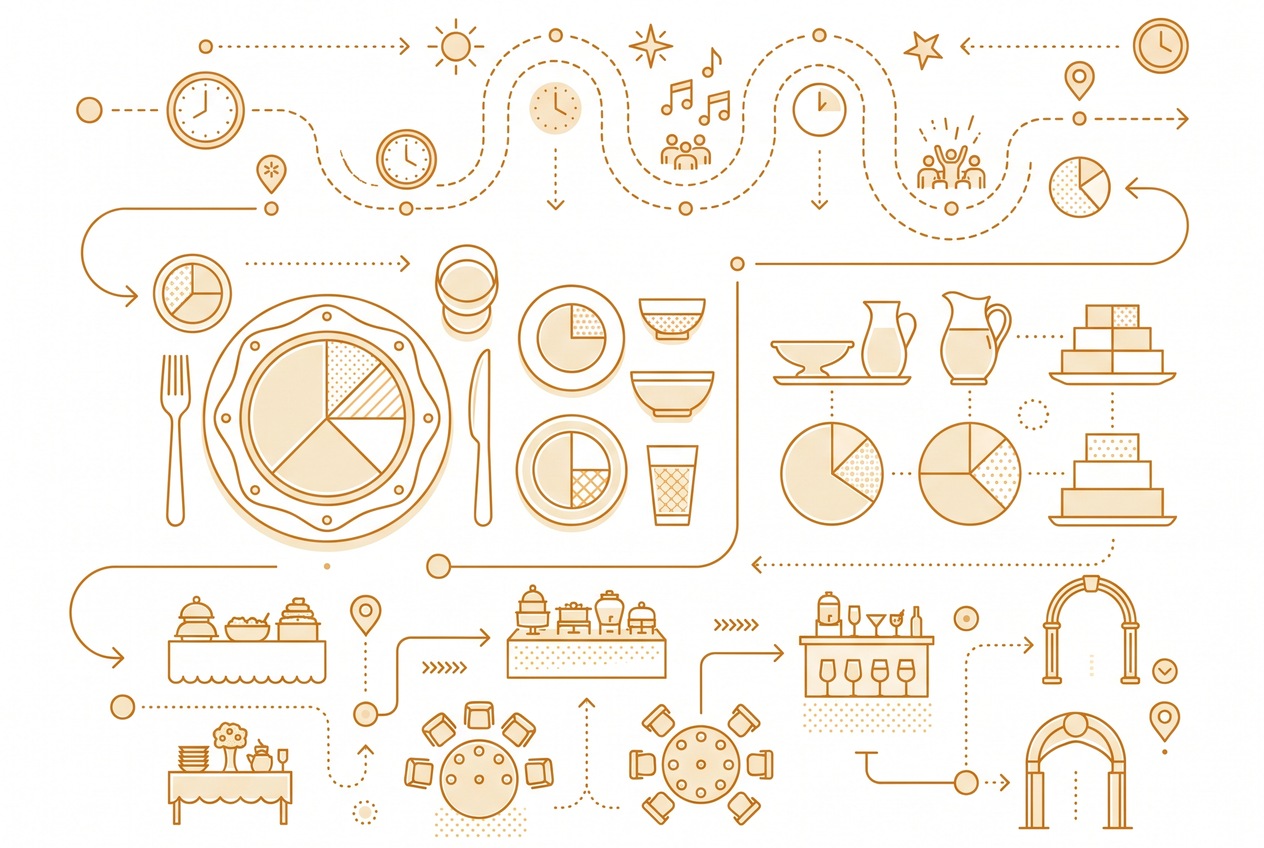 Holiday party plate and pacing plans compared
